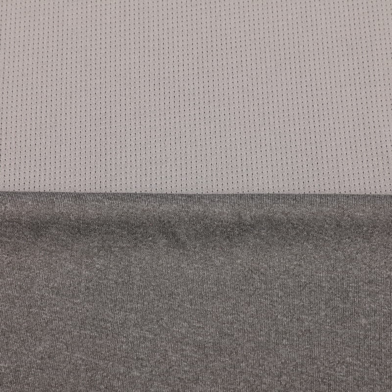 Catonic Heather Grey Eyelet Mesh Fabric