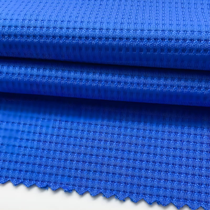 100% Recycled Polyester Waffle Knit Fabric